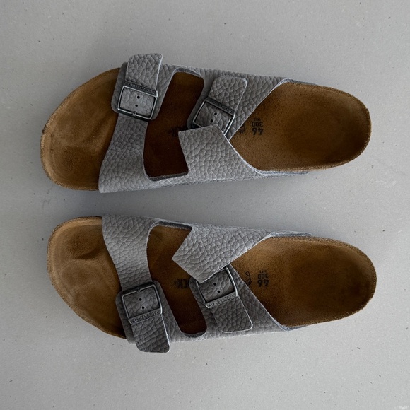 Birkenstock - Arizona - Nubuck Leather - Desert Buck Whale Gray - US Men’s 13 - Picture 10 of 10